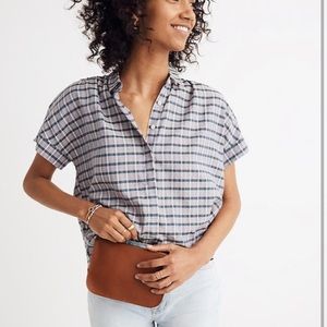 Madewell Hilltop Top in Precioso Plaid Large